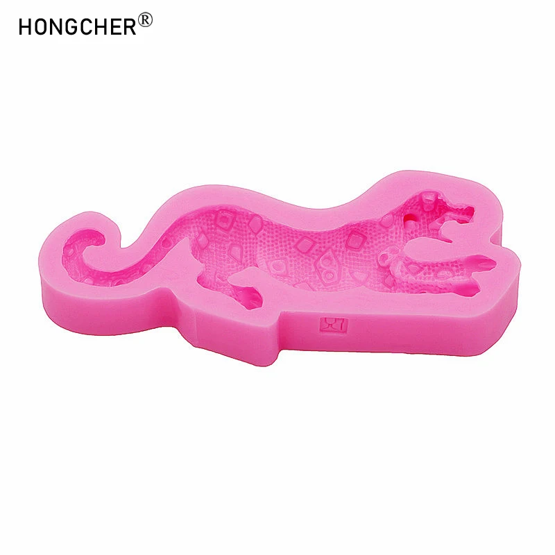 ليوبارد أقراط قلادة قلادة الراتنج مجوهرات اكسسوارات بالتنقيط العفن DIY بها بنفسك كعكة بالشيكولاتة الحلوى الديكور قوالب السيليكون #5