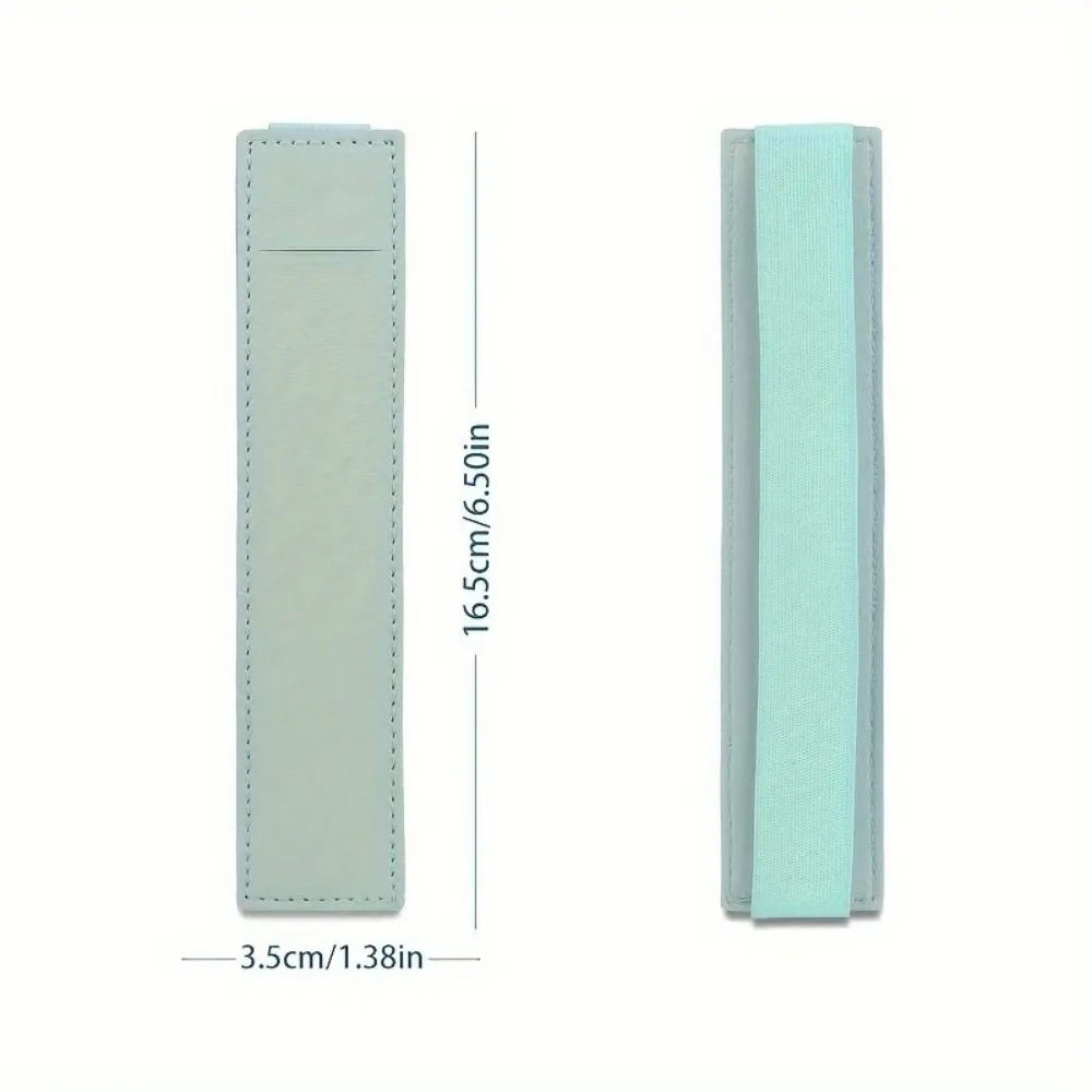 1pc Leather Adjustable Elastic Band Pen Holder, Pen Pouch For Planner, Pen Holder For Notebook, Notebook Pen Holder