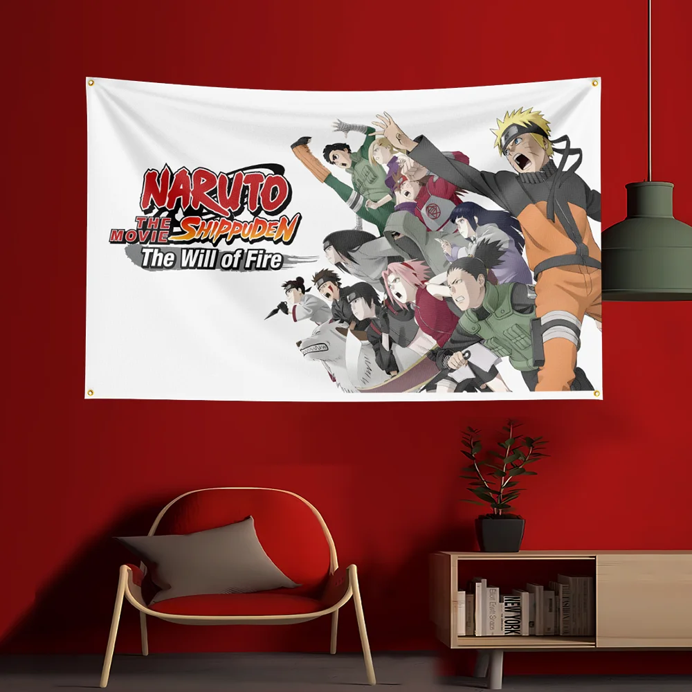 3X5 FT R-NarutoS لعبة العلم البوليستر المطبوع حزب العلم لتزيين غرفة المرآب #5