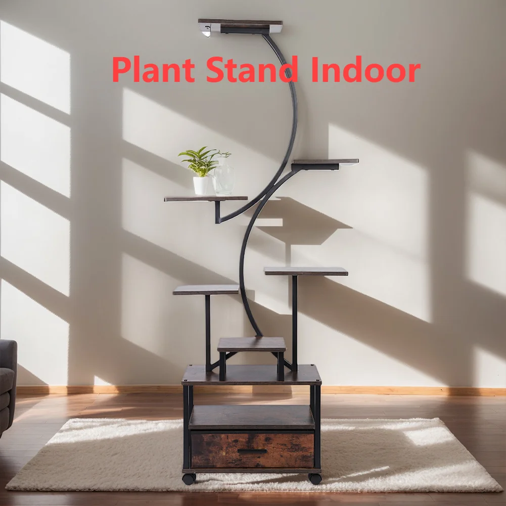 New Plant Stand Indoor with Grow Lights 9 Tiered Plant Stand for Indoor Plants Multiple Rack Display Shelves for Home Patio