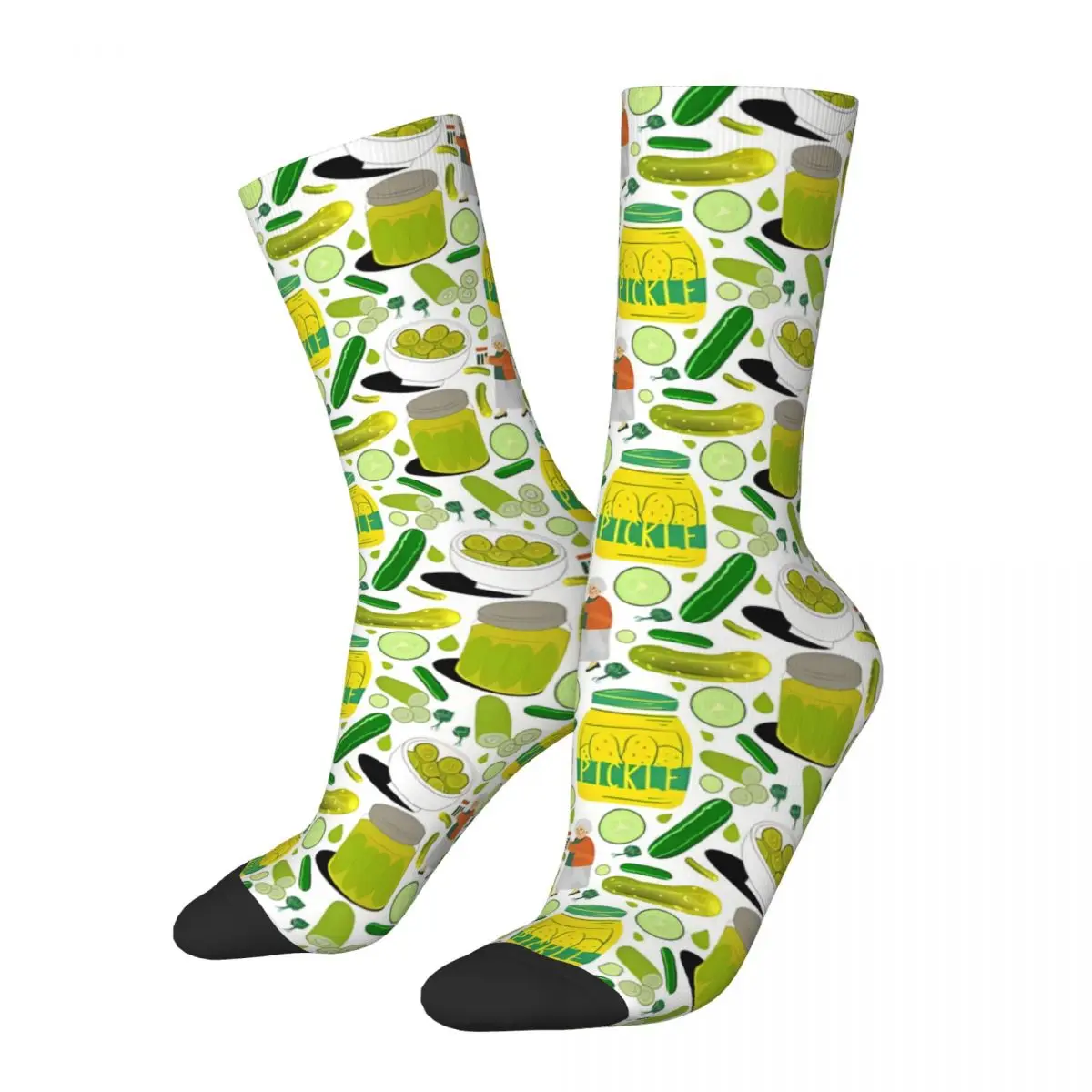 Cuisine Pickle Party Socks Male Mens Women Summer Stockings Hip Hop