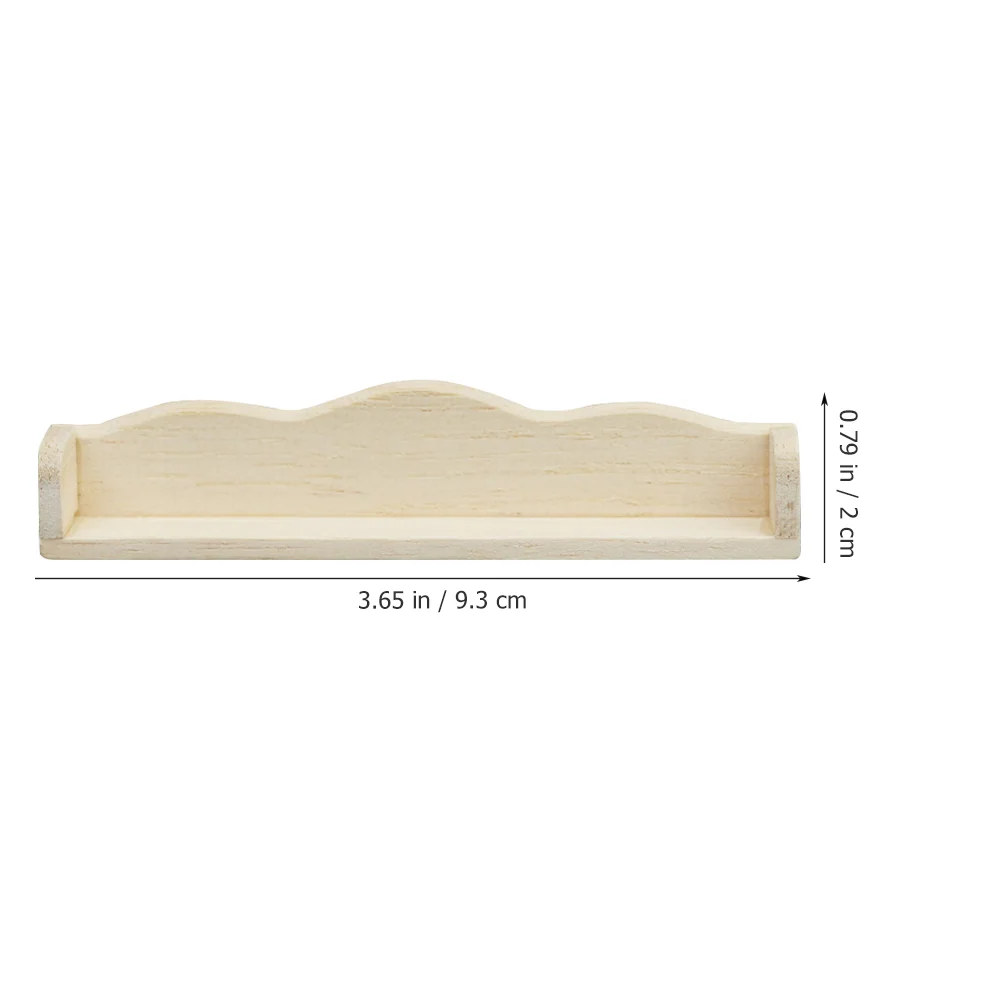 Mini mueble colgante en miniatura para casa, estante de pared de almacenamiento, material de madera, 2 piezas