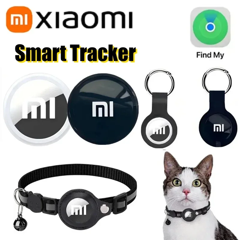 Xiaomi نظام تعقب صغير بنظام تحديد المواقع FindMy App Air Tag الذكية بلوتوث محدد الطفل مكتشف حقيبة مكافحة فقدان طوق الحيوانات الأليفة مع المقتفي جديد