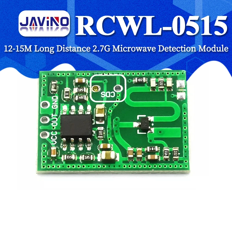 5Pcs RCWL-0515 12-15M Long Distance 2.7G Microwave Detection Module Is Suitable For Garage Lamp/UV lamp