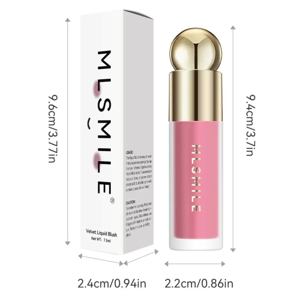 Fard à joues liquide portable pour femme, stylo de maquillage naturel multifonctionnel, longue durée, poudre scintillante pour le visage, pêche, 256