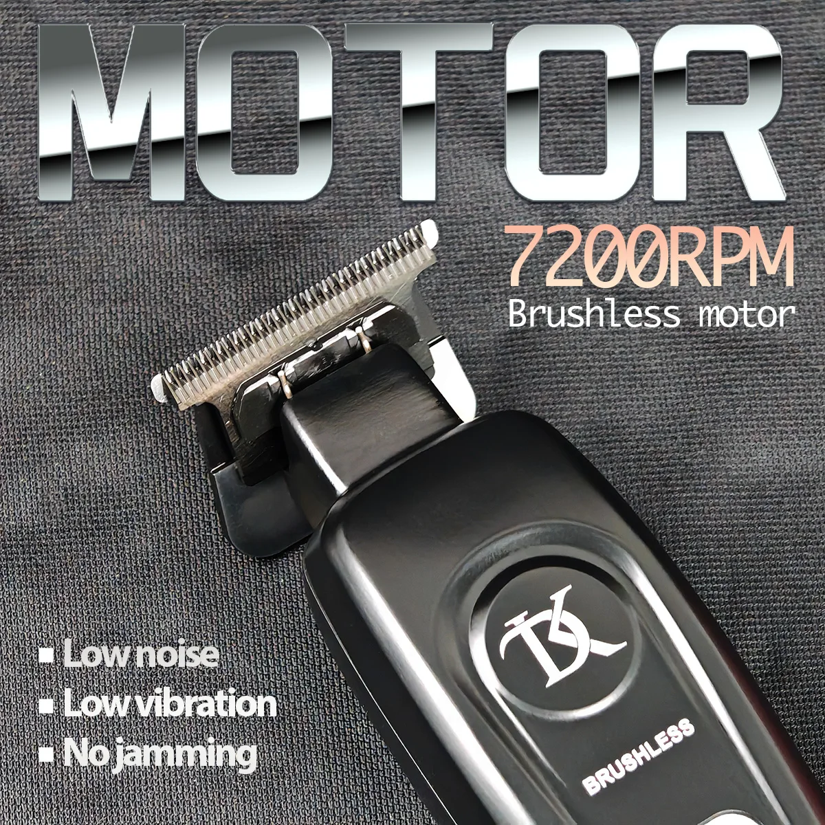 DK-078 Full Metal Professional Hair Salon Electric Hair Trimmer 7200RPM Brushless Motor Haircut Machine Finish Detail Clipper image 2