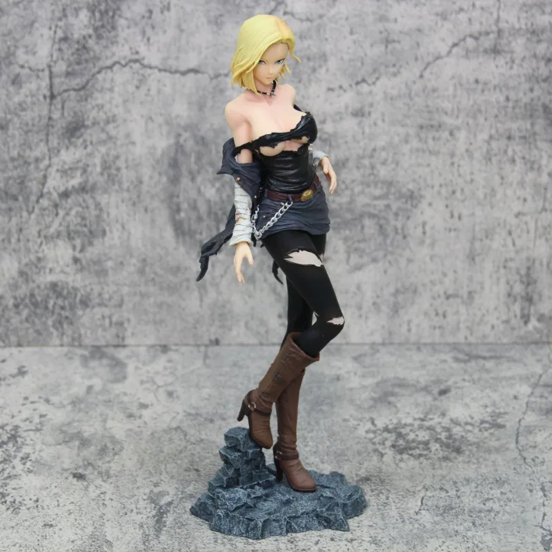 30cm Dragon Ball Z Figure Android 18 Figure Sexy Lazuli Action Anime Statue Model Pvc Doll Collection ornamento regalo di compleanno giocattolo