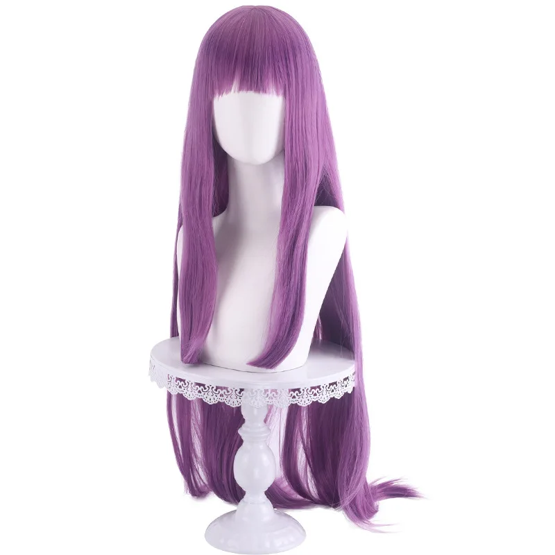 

Women's Straight Cosplay Wig Tokyo Mew Mew Fujiwara Zakuro Cosplay Hair Purple Long Halloween Party Wigs