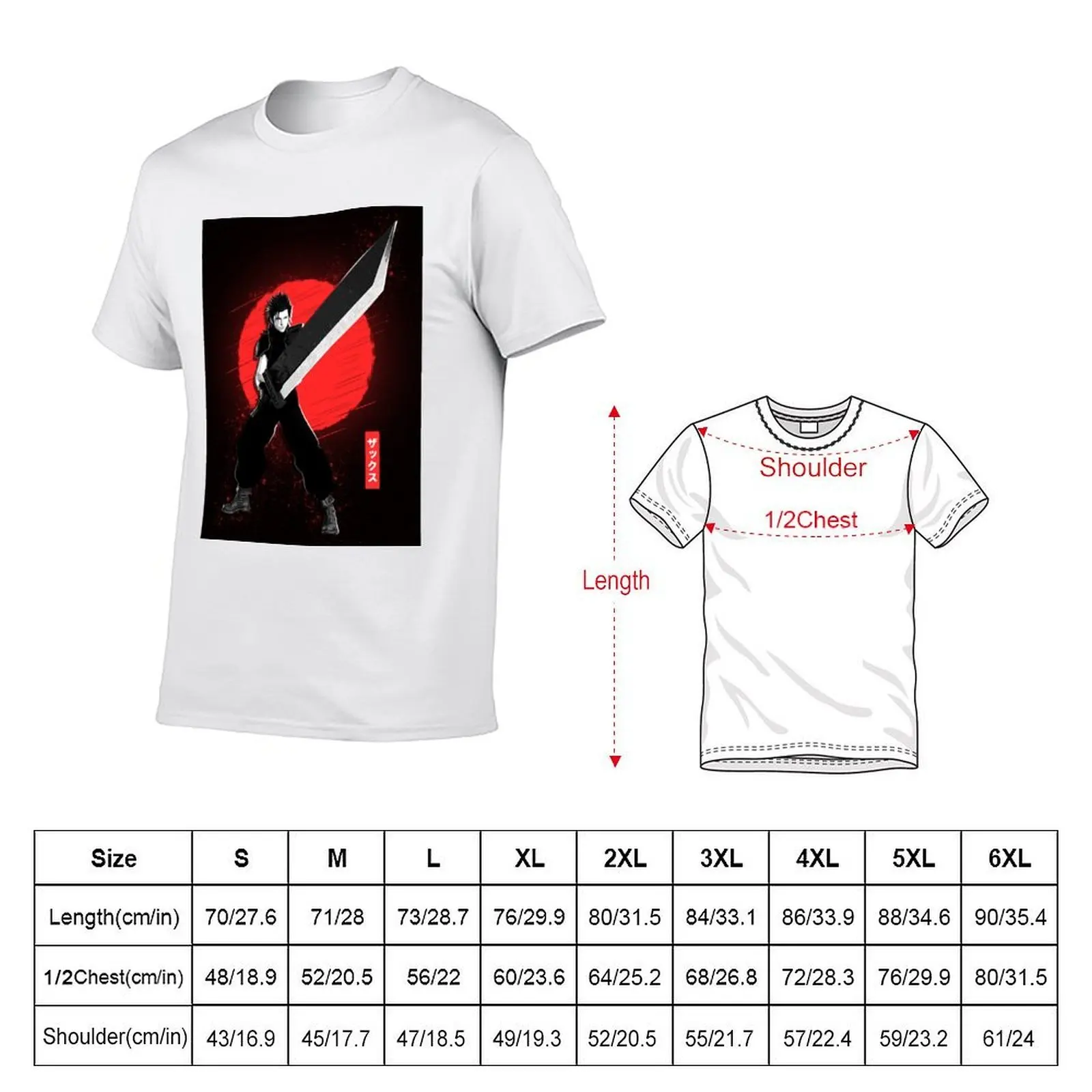 Zack - Crisis Core Reunion T-Shirt t shirt custom print man t shirts for men T-Shirt