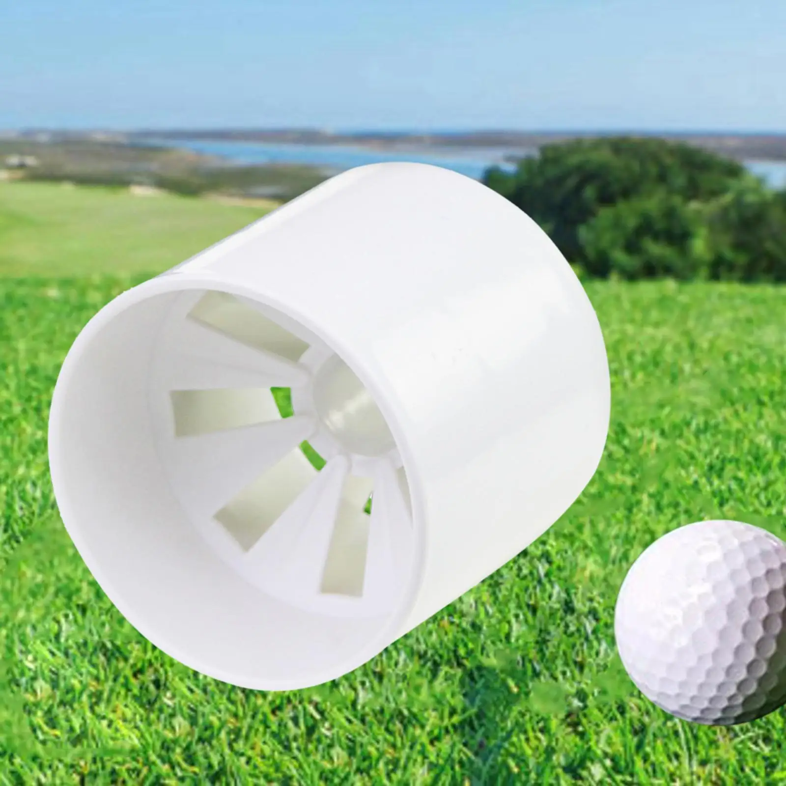 Durable White Plastic Cup Putting Green Putter Training Tools