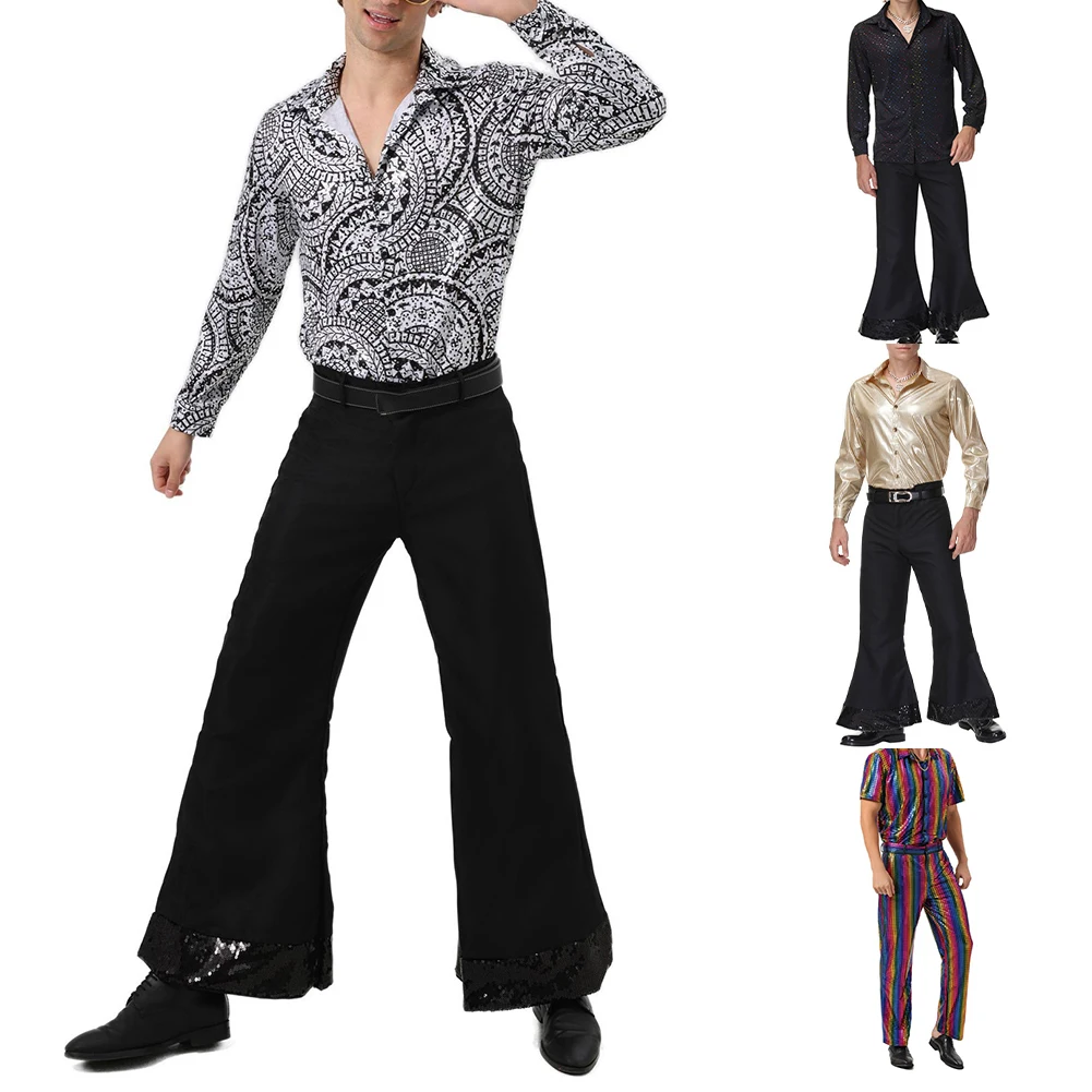 

Party Outfits Top Trousers Set Comfortable Daily Fashion Hippies Costume Holiday Outdoor Party Performance Soft Stage