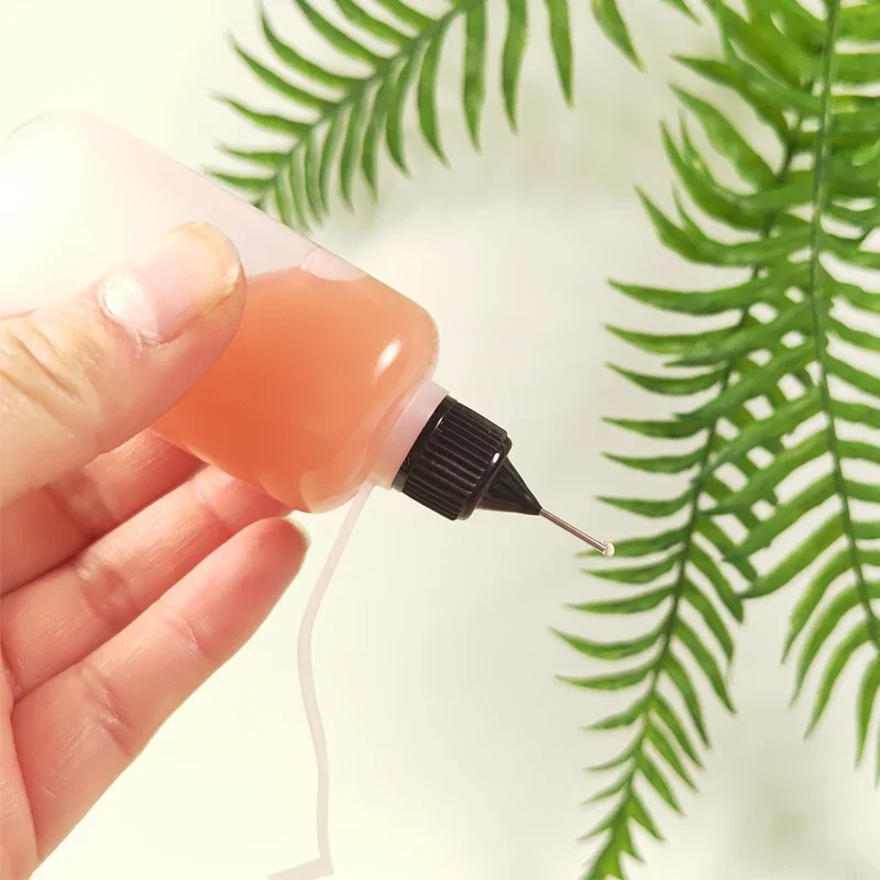 10Pcs 3/5/10/15/20/30/50/100/120ml Mini Plastic Dropper Bottles Needle Tip Glue Applicator Squeezable Containers For Craft Paint