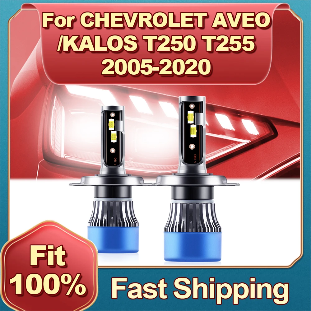 

Car Headlight 30000LM HiLo Beam 6000K Csp Chip For CHEVROLET AVEO/KALOS T250 T255 2005 2006 2007 2008 2009 2010 2011 2012-2020