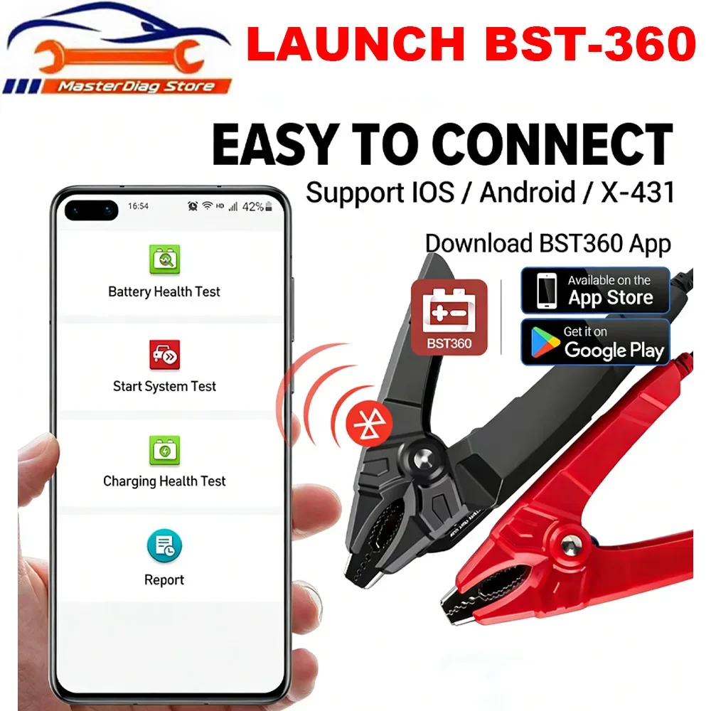 

LAUNCH X431 BST-360 BST360 Bluetooth Battery Tester Analyzer 6V 12V 2000CCA BST360 Voltage tester