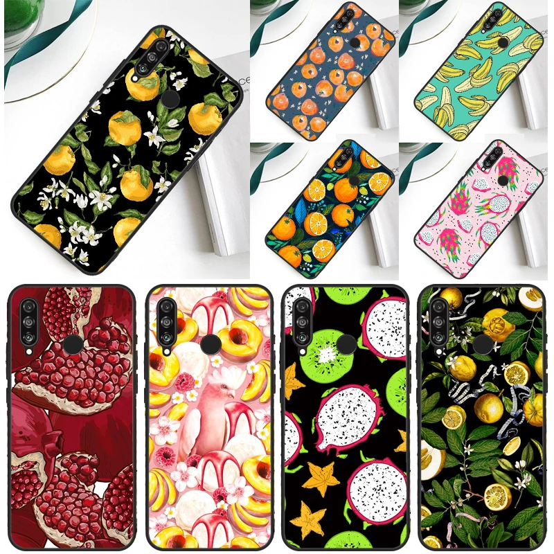 Tropical Summer Fruit Lemon For Huawei P30 Pro P60 P50 P20 P40 P Smart Nova 9 5T Honor Magic 5 Lite X8 X9 a 50 70 Case