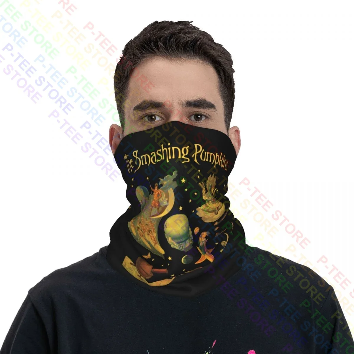 Mellon Collie En Het Oneindige Verdriet De Verpletterende Pompoenen Nek Gaiter Bandana Sjaal Gezichtsmasker Hiphop