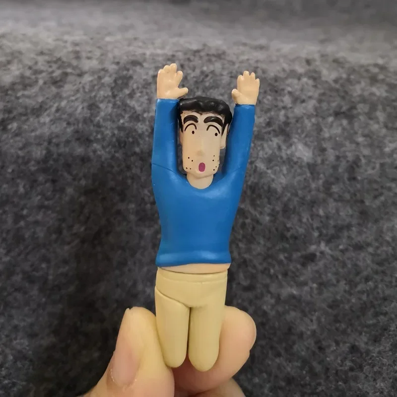 

Bandai 7pcs/set New Anime Crayon Shin-chan Family Kawaii Q Version Funny Figure Model Doll Cup Edge Toy Ornaments Decorate Gifts