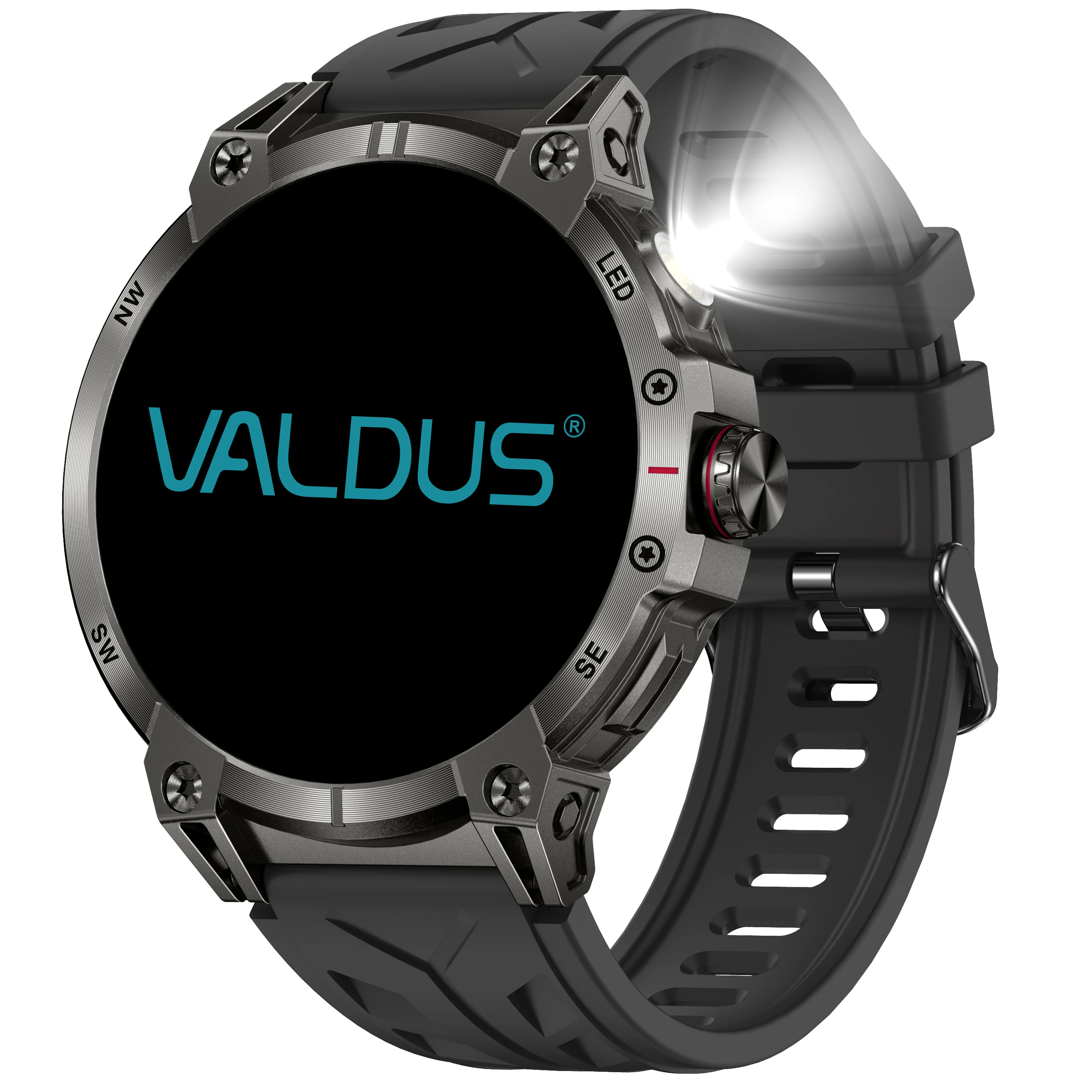 

VALDUS 760mAh Battery Support AI Voice Assistant Bluetooth Call Function Smartwatch Multiple Sports Modes Timer VS19 Smart Watch