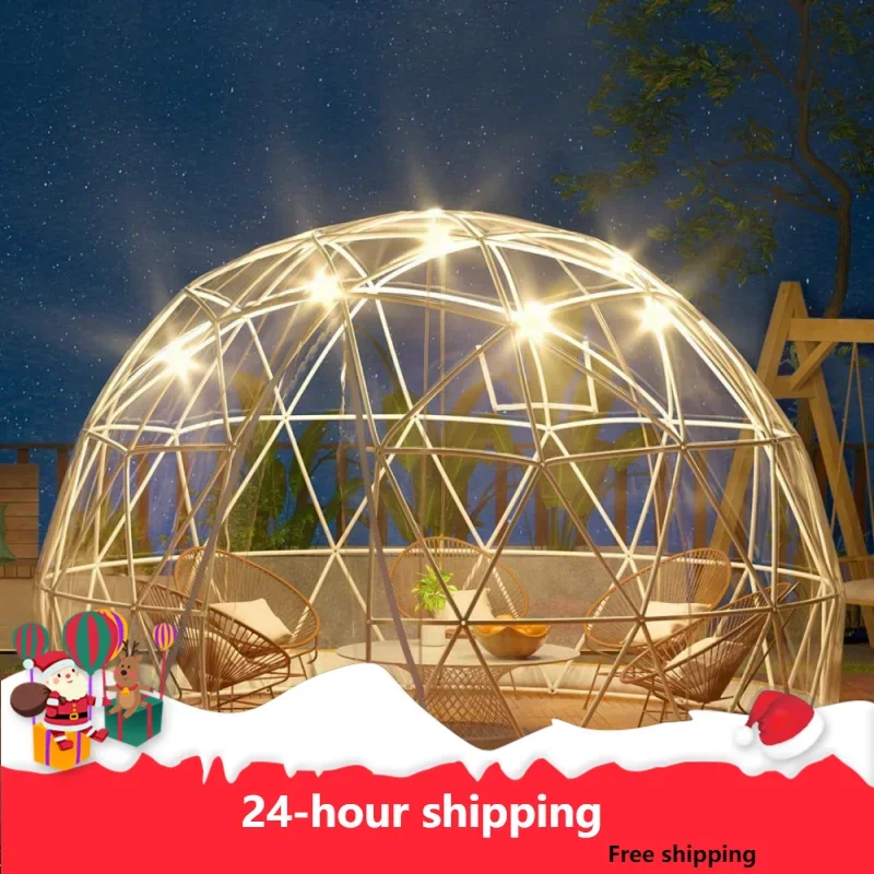 

Garden Dome Igloo, 9.5 Ft *5.8 Ft Upgraded Dome Tents Dome Greenhouse, Clear Dome Tent With TPU Cover And Polyester Mesh