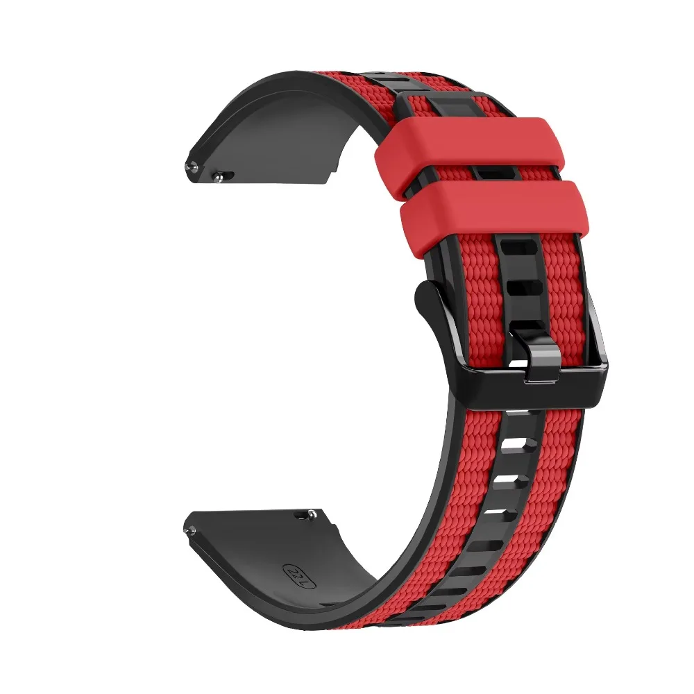 22mm Official Silicone Strap for Huawei Watch Ultimate 2 GT Runner 2 Sports Two-color Watchband Huawei Watch 5 GT7-6-5-4-3 46mm