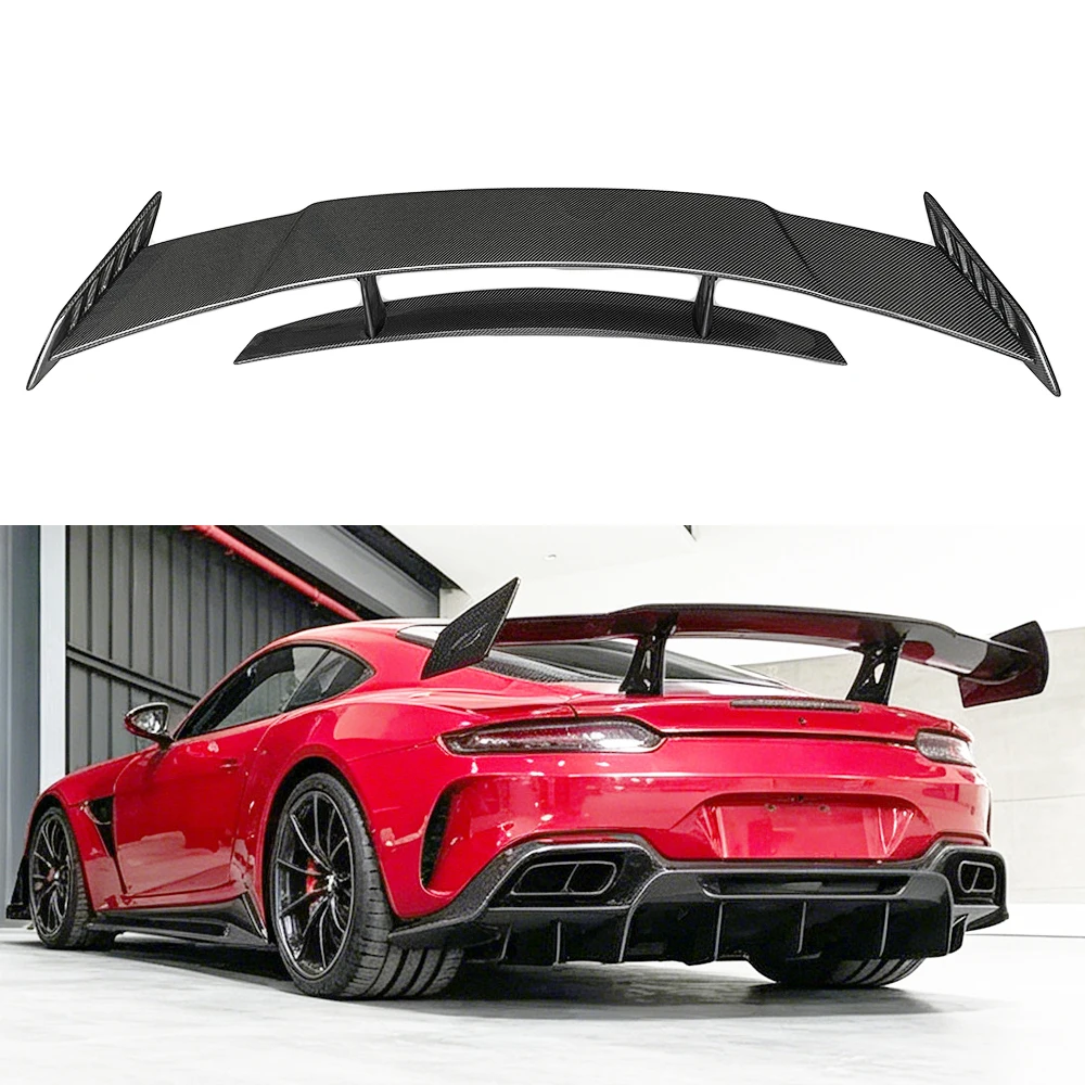 Carbon Fiber R Style Rear Wing Upgrade for Benz AMG GT GTS GTC GTR Rear Spoiler