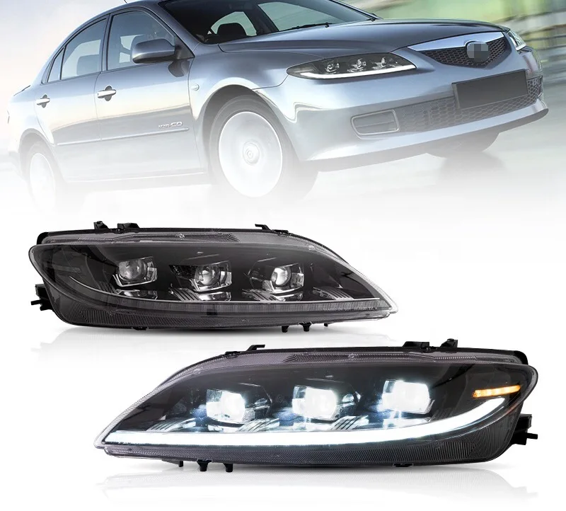 

HOT Design LED Factory Wholesales Start up Animation DRL 2007 2009 2014 GG1 Head Lamp Full LED 2003-2015 Headlights For Mazda 6