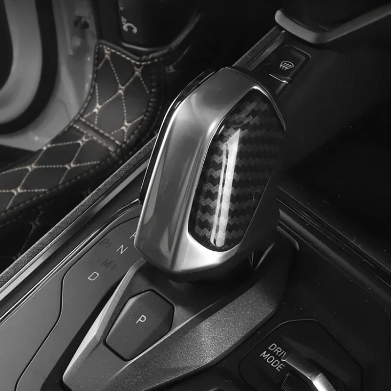 For Lynk&Co 01 Global Edition/05 Gear Shift Cover Carbon Fiber Pattern Gear Shift Carbon Fiber Interior Decoration Sticker