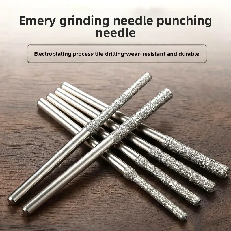 Jade Punching / Grinding Needle Drilling Special Glass / Jadeite Emery Drill / Electric Grinding Head A Extended Stone Engraving