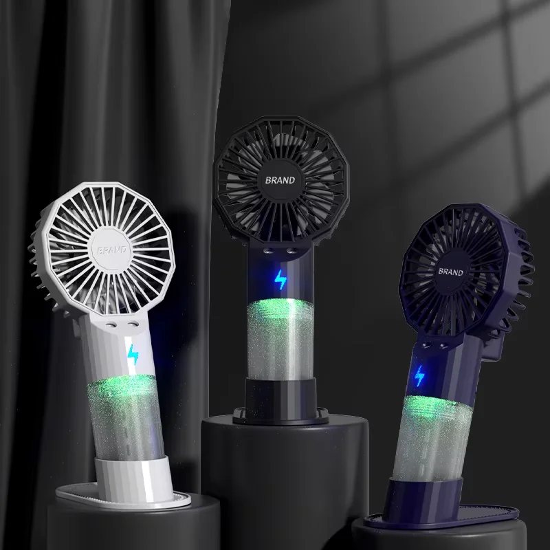Dual Spray Handheld Mini Fan 1200mAh USB Rechargeable Portable Small Fan for Indoor Outdoor Travel Camping Office Home