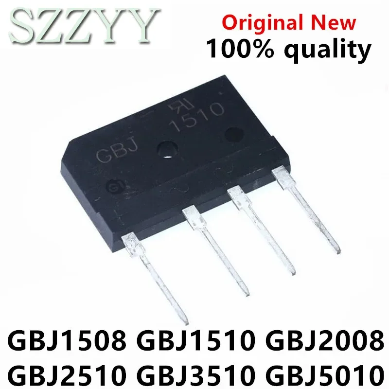 5PCS/LOT Bridge Rectifier GBJ1508 KBJ1508 GBJ1510 KBJ1510 GBJ2510 KBJ2510 GBJ2008 GBJ3510 KBJ3510 GBJ5010 GBJ2508 15/25/35A