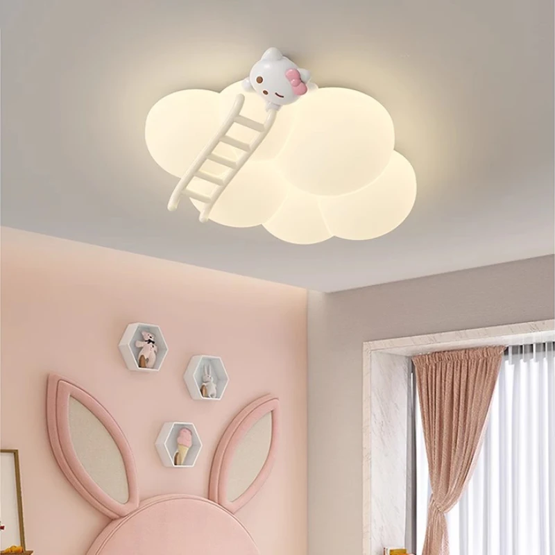 White Cloud Lamp Romantic Children\'s Room Ceiling Lights Mini Astronaut Kitten Puppy LED Nursery Boy Girl Bedroom Ceiling Lamps