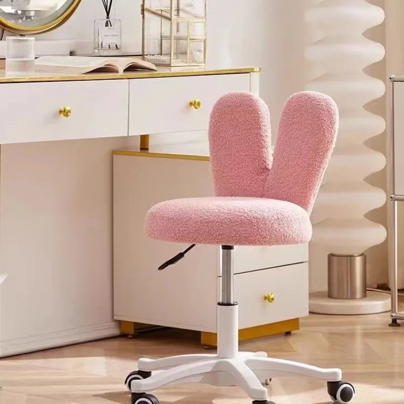 Lamb plush computer chair Comfortable home chairs Dormitory college students lift Office Chairs