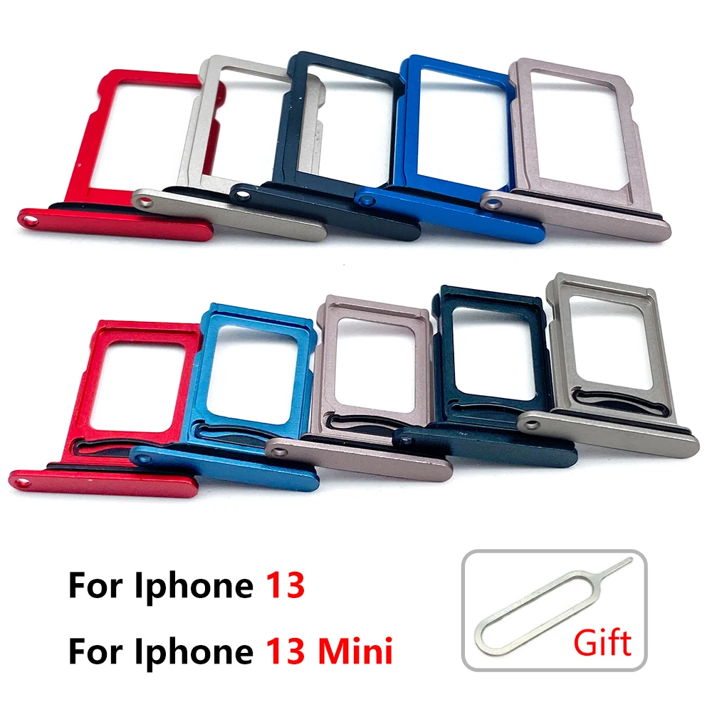 SIM Card Slot SD Card Tray Holder Adapter For Iphone 13 Iphone 13 Mini Phone SD Holder Card Tray With Tools