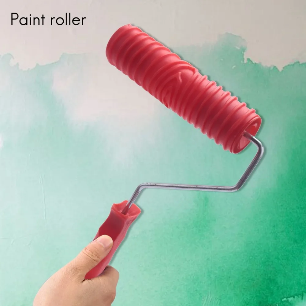 1set Rubber Roller Brush Imitation Wood Graining Wall Painting Tools for DIY Art Embossing Brushing Wall Room Painting Tool Sets