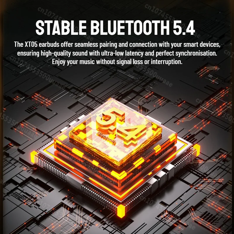 Monster X05 TWS Bezprzewodowe Słuchawki Bluetooth 5.4 Sportowe Słuchawki Douszne z Symulacją Audio Przestrzennego do iPhone Samsung Xiaomi