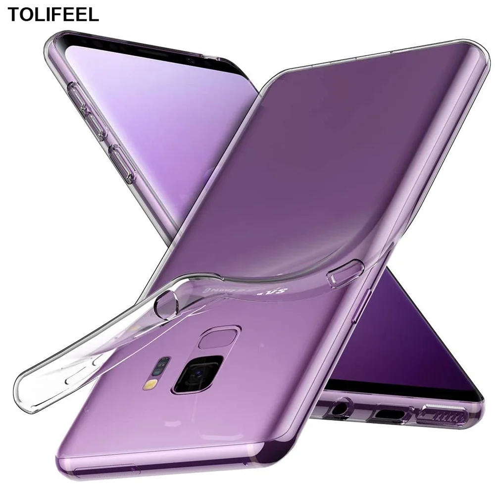 Klare Hülle für Samsung Galaxy S9 Plus S10 S20 S21 S22 Note 8 9 10 20 Plus Bumper Case Transparente Telefon-Rückseite – Detail 1