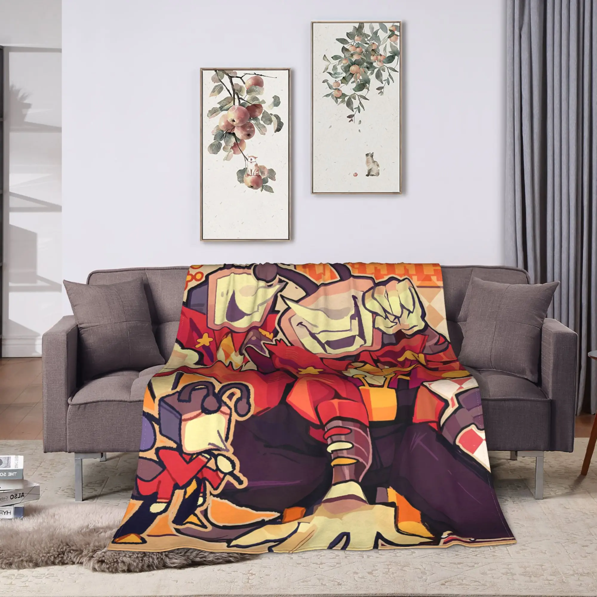 Deltarune Funny Tenna Blankets  Airplane Travel Flannel Throw Blanket For Living Room Soft Custom DIY Bedspread Gift Idea