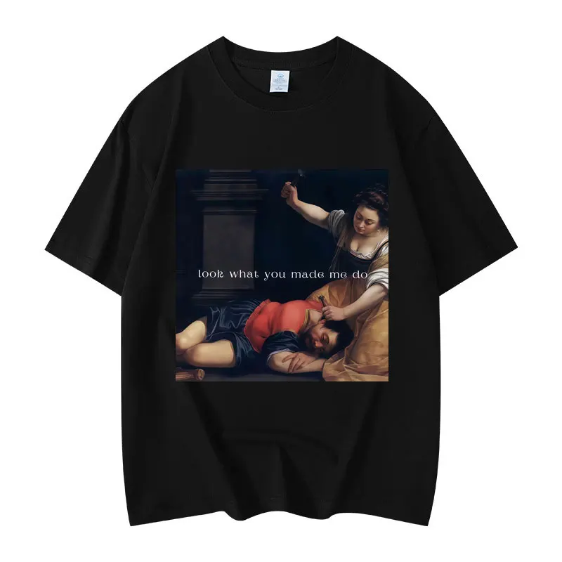 

Jael Killing Sisera Art Graphic T Shirts High Street Fashion Trend Short Sleeve T-shirt Men Women High Quality Cotton T-shirts