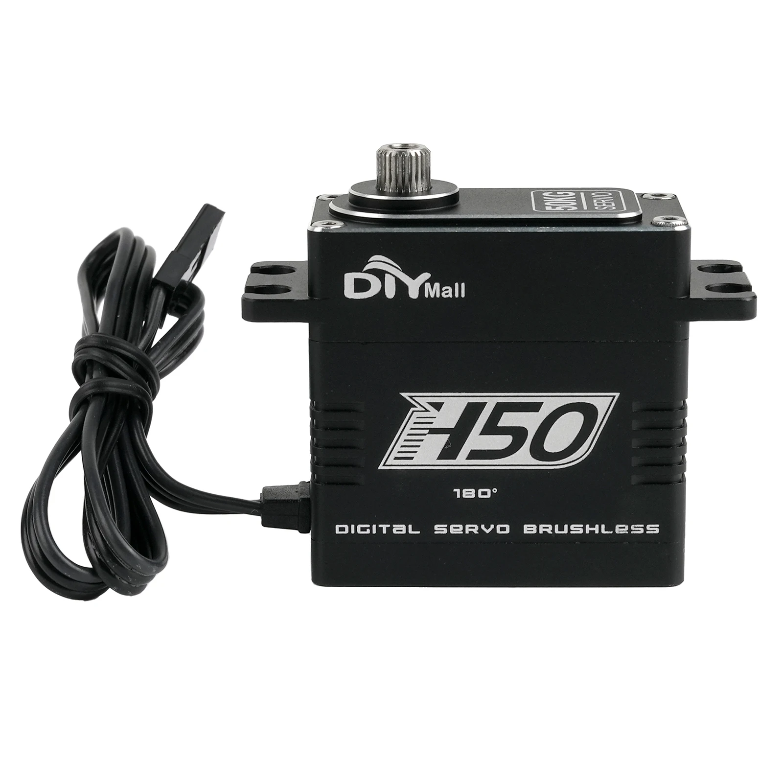 RC Servo Motor 50kg Digital 8.4V Brushless High Torque Steel Gear IP67 Waterproof 180 Degree Metal Case for RC Car Robot Truck