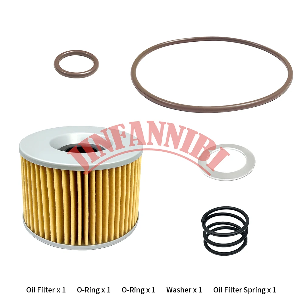 Oil Filter Replacement Kit & O-Rings Spring Set for Kawasaki Ninja 250R 1986-2009 2010 2011 2012