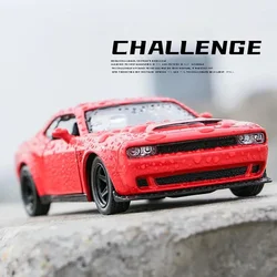 1:36 Dodge Challenger SRT Demon samochód sportowy odlew ze stopu Model samochodu zabawka z wycofaniem za prezenty dla dzieci kolekcja zabawek A141