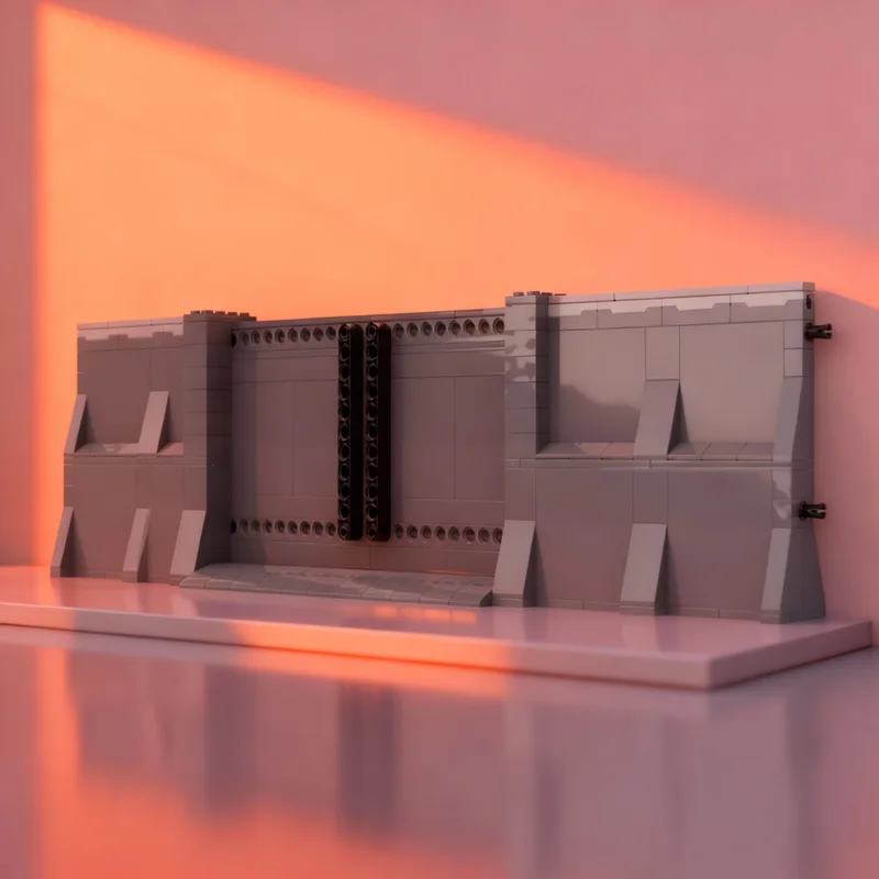 192 Piezas MOC Star Battle, Modelo de Puerta de Muro Imperial, Bloques de Construcción de Juguetes, Arquitectura, Bricolaje, Idea Creativa, Regalo de Navidad, Educación