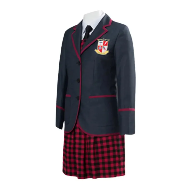 The Umbrella Academy Girls School Uniform Vanya Allison Cosplay Costume Halloween Carnival Party Suits for Women Skirt Set