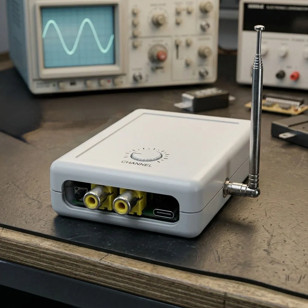 Broadcast Transmitter for Analog TVs Supporting NTSC Systems with Flexible Frequency Tuning from Channel 1 to 56