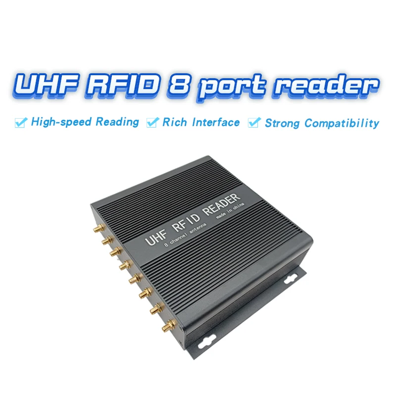 

FONKAN UHF RFID E710 Impinj Chip 25m Reader Writer 8 Channel Port Antenna With RS232 RS485 RJ45(TCPIP) Interface