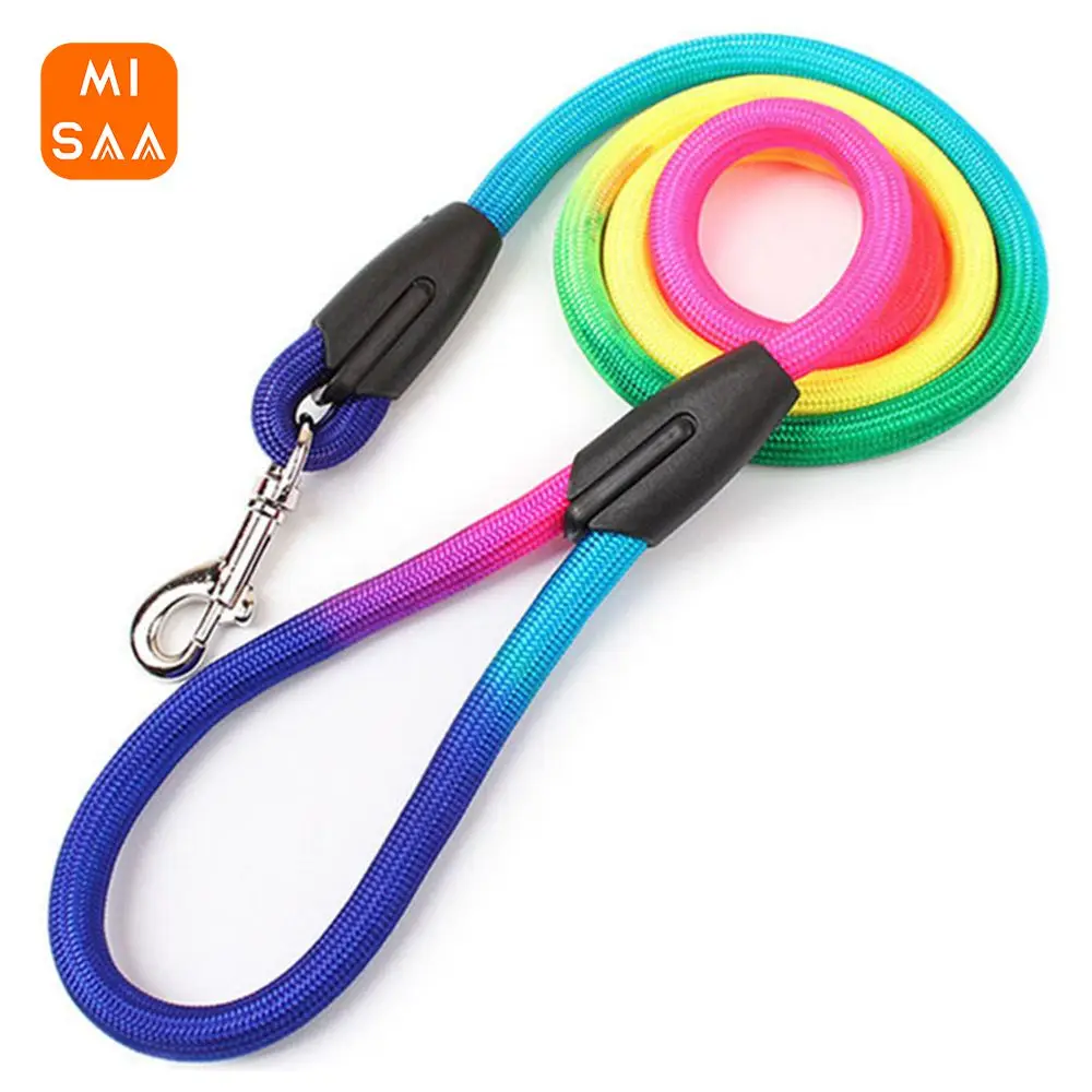 Walking Leash Durable Colorful Design Safe And Reliable Fashionable Easy To Operate Lasting Nylon Belt Comfortable To Use