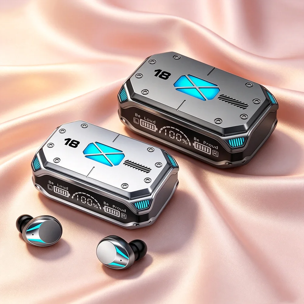 Wireless Headphones Bluetooth Earbuds Fast-response Bluetooth Earphones Minimize Audio Lag for Competitive First-person Gaming