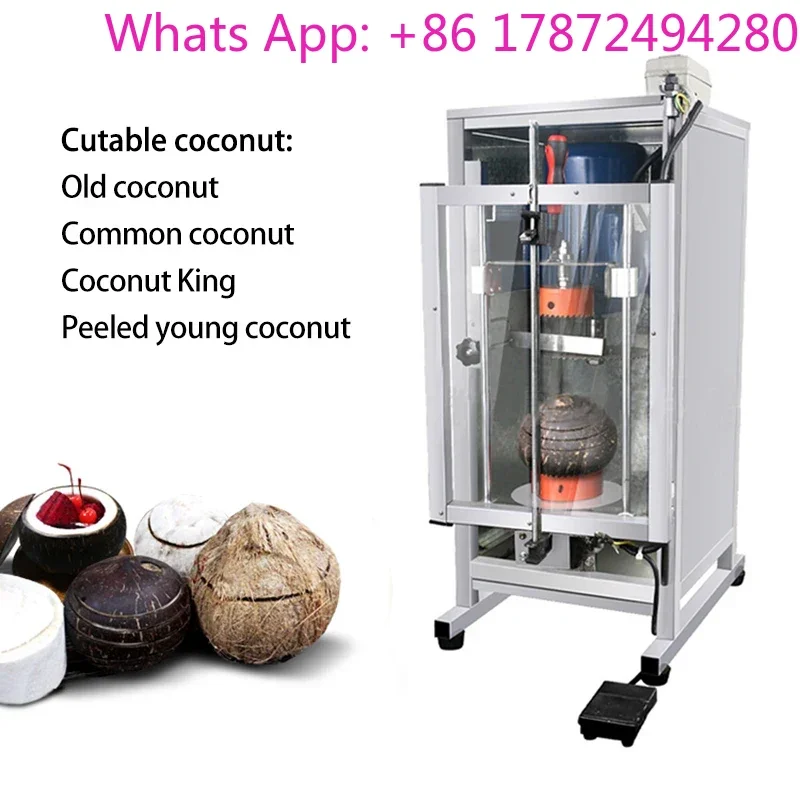 Fully Automatic Coconut Machine FC-YZQ7 Commercial  Lid Cutting Coconut Machine Electric Coconut Shelling Machine