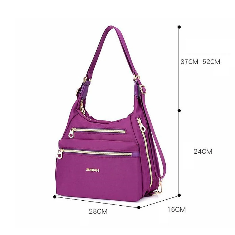 Nylon Crossbody Backpack Bag Casual Handbag Ladies Large Capacity Waterproof Shoulder Bag, Travel Shoulder Bags ,Bolsa Feminina