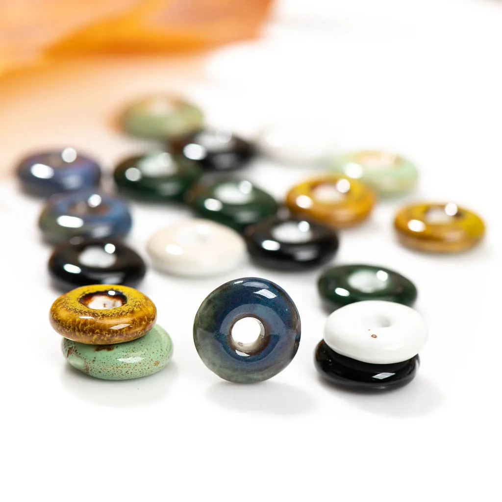 10pcs 20mm Ceramic Beads Jewelry Making Materials For Bracelet And Necklace  Amazon  Charms Kit TCZ101